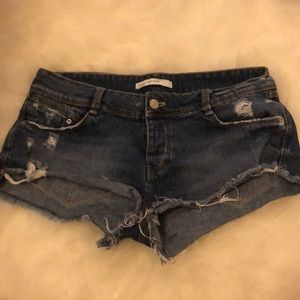 Denim shorts
